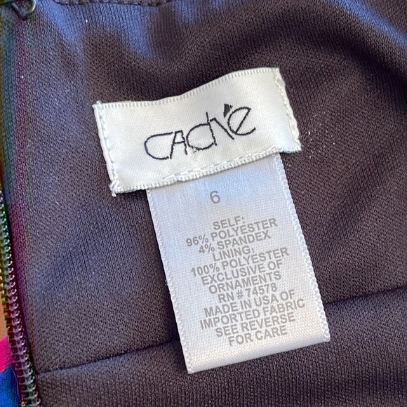 Cache Scarf Print Halter Dress Sz 6 - Picture 16 of 17